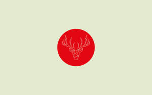 The Beauty Of Minimalist Art Of A Deer Wallpaper