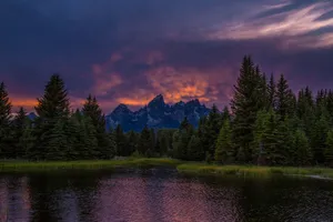 The Beauty Of Nature In The Mountains Wallpaper