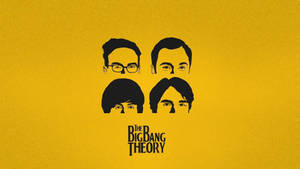 The Big Bang Theory Half Faces Wallpaper