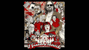 The Big Lebowski 1998 Comic Sketch Poster Wallpaper