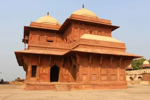 The Birbal Bhavan In Fatehpur Sikri Wallpaper