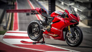 The Bold And Powerful Red Ducati 1199 Panigale R Wallpaper