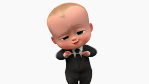 The Boss Baby In Black Suit Wallpaper