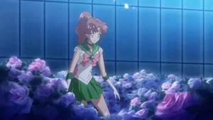 The Brave And Powerful Sailor Jupiter Stands Tall And Proud. Wallpaper