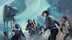 The Brave Group From Rogue One Ready For Battle Against The Empire Wallpaper