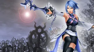 The Brave Keyblade Wielder Aqua Wallpaper