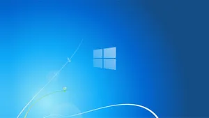 The Bright Blue Interface Of Windows 7 Wallpaper