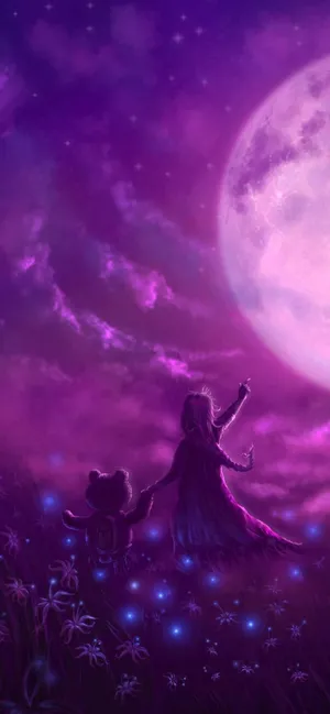 The Bright Night's Sky Wallpaper