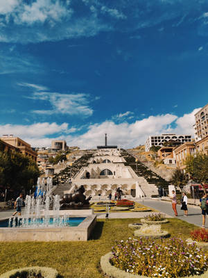 The Cascade Complex In Yerevan Wallpaper