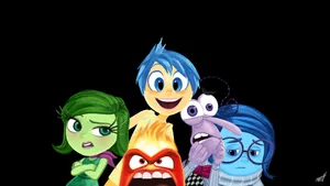 The Cast Of Pixar's Classic Movie - Inside Out Wallpaper