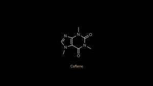 The Chemical Structure Of Caffeine Wallpaper