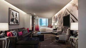 The Cosmopolitan Of Las Vegas Hotel Room Wallpaper