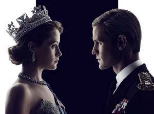 The Crown Queen Elizabeth Prince Philip Wallpaper