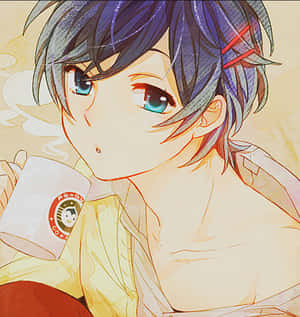 The Cutest Anime Boys Blooming With Youth And Joy Wallpaper