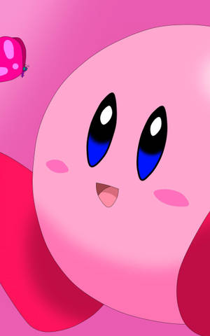 The Cutest Pink Kirby Ever! Wallpaper