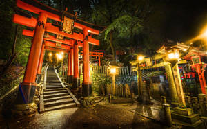 The Daishogun Hachijinja Shinto Shrine In Kamakura, Japan Wallpaper