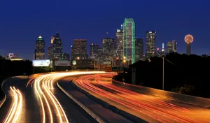 The Dallas Skyline Is An Impressive Sight. Wallpaper