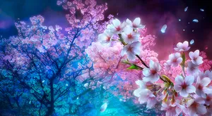 The Delicate Beauty Of Sakura Blossom Wallpaper