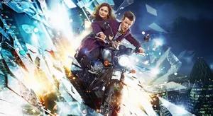 The Doctor Ready To Save The Day In 'the Bells Of Saint John'. Wallpaper
