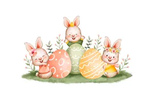 The Easter Bunny Is Here! Wallpaper