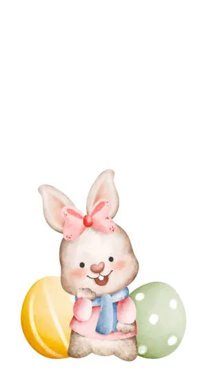 The Easter Bunny Is Ready To Deliver Easter Cheer! Wallpaper