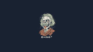 The Einstein Skeleton Wallpaper