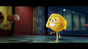 The Emoji Movie's Smiler Walking Wallpaper