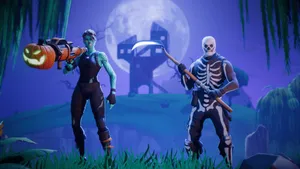 The Epic Purple Skull Trooper Wallpaper