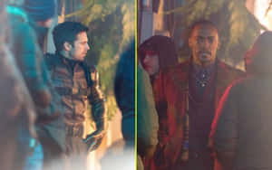 The Falcon And The Winter Soldier Actors Wallpaper
