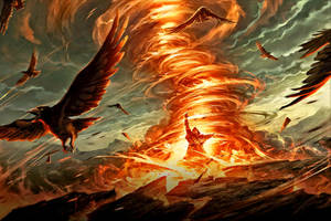 The Festive Flame Of Magic The Gathering Wallpaper