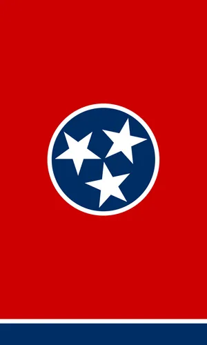 The Flag Of Tennessee - Representing The Pride Of The Volunteer State Wallpaper