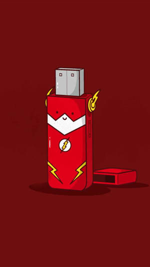 The Flash Iphone Flash Drive Wallpaper