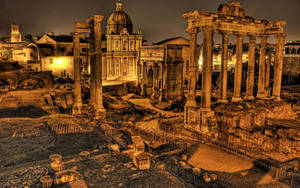 The Forum Of Caesar Italy Wallpaper