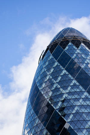 The Gherkin By The Sky Wallpaper