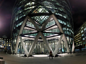 The Gherkin Entrance Wallpaper