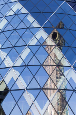 The Gherkin Glass Windows Wallpaper