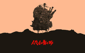 The Glorious And Imposing Moving Castle From Studio Ghibli's Classic Anime Wallpaper