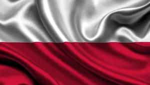 The Glorious Flag Of Poland Unfurled Wallpaper