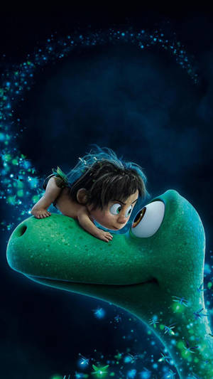 The Good Dinosaur Spot On Arlo's Nose Wallpaper