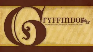 The Great Hall In Hogwarts, Home Of The Gryffindor House Wallpaper