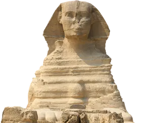 The Great Sphinx With A White Background Wallpaper