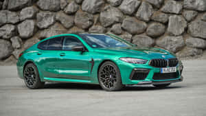 The Green Bmw M8 Gran Coupe Wallpaper