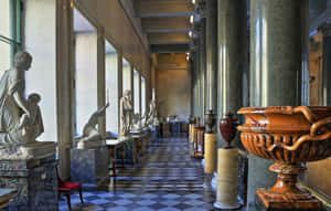 The Hermitage Museum Sculptures Wallpaper