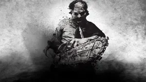 The Horrifying Look Of Leatherface In The Texas Chainsaw Massacre Wallpaper