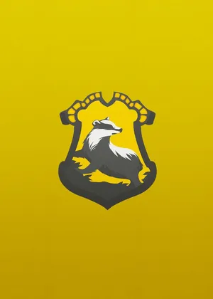 The Hufflepuff Badger Logo - A Symbol Of Loyalty And Dedication Wallpaper