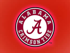 The Iconic Alabama Crimson Tide Football Logo Wallpaper