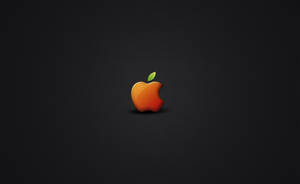 The Iconic Apple Logo Enveloped In Sleek Black Perfection, A Symbol Of Sophisticated Technology. Wallpaper