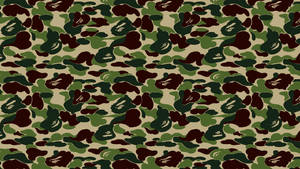 The Iconic Bape Green Camo Never Goes Out Of Style Wallpaper