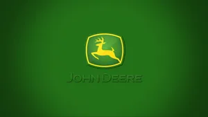 The Iconic John Deere Logo In Bold Green Wallpaper