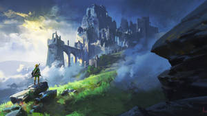 The Iconic Landscape Of The Hyrule Kingdom In Legend Of Zelda Wallpaper